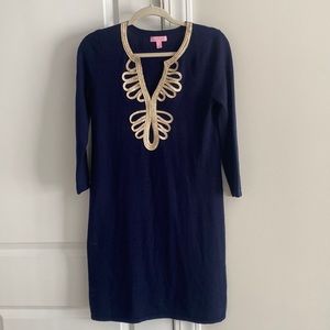Lilly Pulitzer navy sweater dress